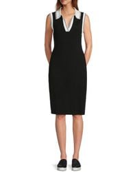 Karl Lagerfeld - Sweater Polo Dress - Lyst