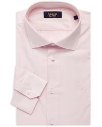 Cavalli Class by Roberto Cavalli - Comfort Fit Logo Dress Shirt - Lyst