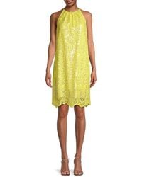 Kobi Halperin - Maya Sequined Lace Sheath Dress - Lyst