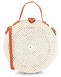 Collection 18 - Rattan Round Crossbody Bag - Lyst