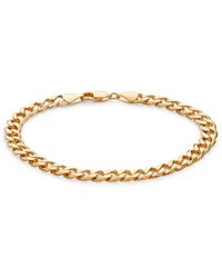Effy - 14k Goldplated Sterling Silver Curb Chain Bracelet - Lyst