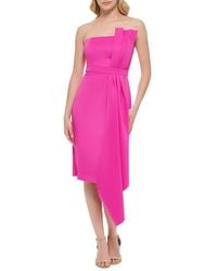 Eliza J - Asymmetric Strapless Sheath Dress - Lyst