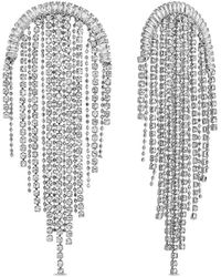 Eye Candy LA - Luxe Agathe Silverplated & Cubic Zirconia Chandelier Drop Earrings - Lyst