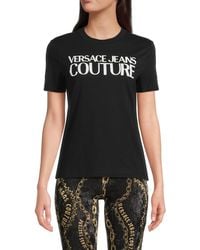 Versace Jeans Couture - Logo Cotton T-Shirt - Lyst