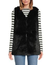 Surell - Faux Fur Vest - Lyst