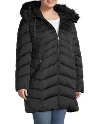 tahari plus size coats