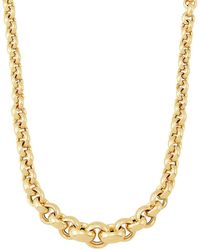 Saks Fifth Avenue - 14K Graduated Rolo Chain Necklace/18" - Lyst