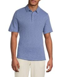 Onia - Slub Textured Cotton Polo Shirt - Lyst