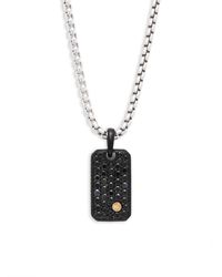 Effy 18k Yellow Gold & Sapphire Tag Necklace - Blue