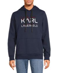 Karl Lagerfeld - Logo Graphic Hoodie - Lyst