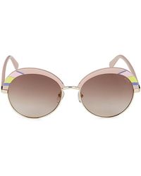 Emilio Pucci 57mm Clubmaster Sunglasses - Pink