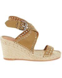 Isabel Marant - Iriane 76mm Suede Espadrille Wedge Sandals - Lyst