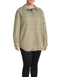 Dex - Plus Diamond Quilted Puffer Jacket - Lyst