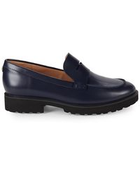Cole Haan - Geneva Leather Penny Loafers - Lyst