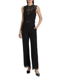 Generation Love - Jin Lace-trim Cotton-blend Jumpsuit - Lyst