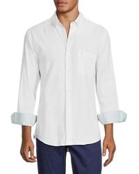 Tailorbyrd - Linen Blend Contrast Sport Shirt - Lyst