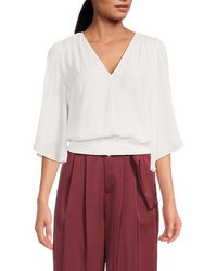 Ramy Brook - Elexa Flare Sleeve Blouson Top - Lyst