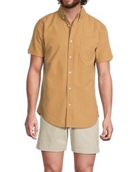 Ben Sherman - Short-Sleeve Seersucker Cotton Shirt - Lyst