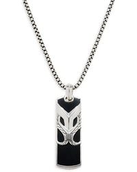 John Hardy - Sterling Silver & Black Onyx Pendant Necklace - Lyst