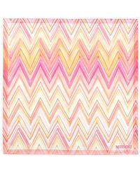 Missoni - Chevron Silk Scarf - Lyst