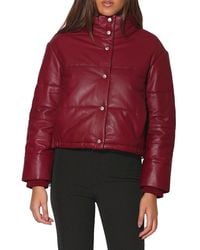 Walter Baker - Leather Puffer Quilted Jacket - Lyst