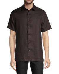 Onia Samuel Linen Shirt - Black