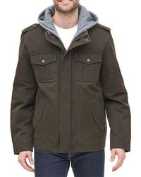 Levi's - Faux Shearling Lined Bib Utility Jacket - Lyst