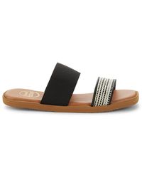 Andre Assous Featherweights Beverly Leather Slides - Black