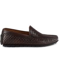 To Boot New York - Bahama Woven Leather Driving Loafers - Lyst