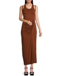Third Form - Push Pull Ruched Maxi Tank Dress - Lyst