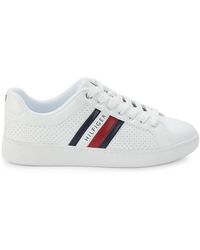 Tommy Hilfiger - Logo Perforated Sneakers - Lyst