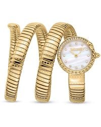 Just Cavalli - Stainless Steel & Crystal Wrap Watch/22Mm - Lyst