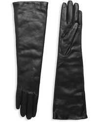Portolano Slip-on Leather Gloves - Black