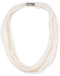 Saachi - Multi-strand Crystal Beaded Necklace - Lyst