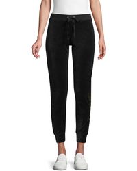 juicy couture wide leg velour pants