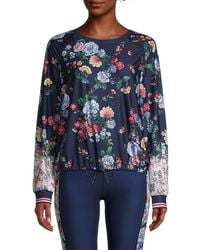 Johnny Was - Bee Active Elsa Ruched Floral Long-sleeve Top - Lyst