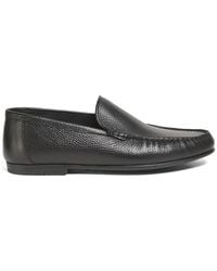 Bally - Moc-Toe Leather Loafers - Lyst