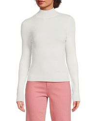 Alice + Olivia - Ribbed Pullover Sweater - Lyst