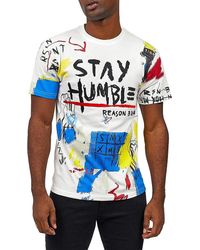 Reason Stay Humble-print T-shirt - White