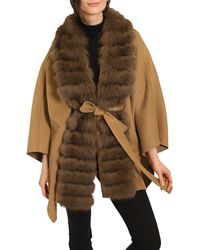 belle fare reversible fox coat