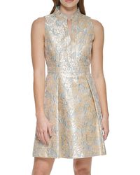 Vince Camuto - Jacquard Fit & Flare Dress - Lyst
