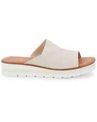 Andre Assous Cross-strap Platform Sandals - White