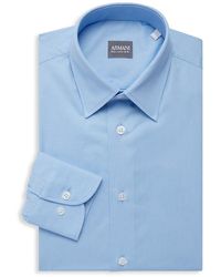 Armani Solid Dress Shirt - Blue