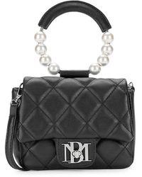 Badgley Mischka - Mini Faux Pearl Embellished Top Handle Bag - Lyst