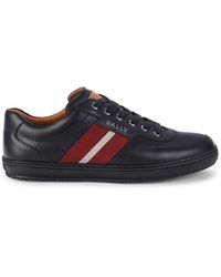 Bally Oriano Trainspotting Leather Sneakers - Black