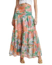 Rails - Agatha Floral Cotton Maxi Skirt - Lyst