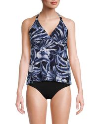 Miraclesuit - Floral Halterneck Tankini Top - Lyst