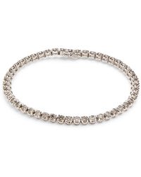Saks Fifth Avenue - 14k White Gold & 5 Tcw Lab Grown Diamond Tennis Bracelet - Lyst