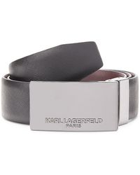 Karl Lagerfeld - Reversible Leather Belt - Lyst