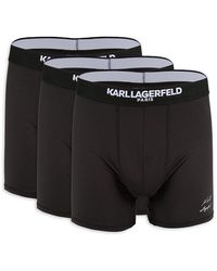 Karl Lagerfeld - 3-pack Logo Band Boxer Briefs - Lyst